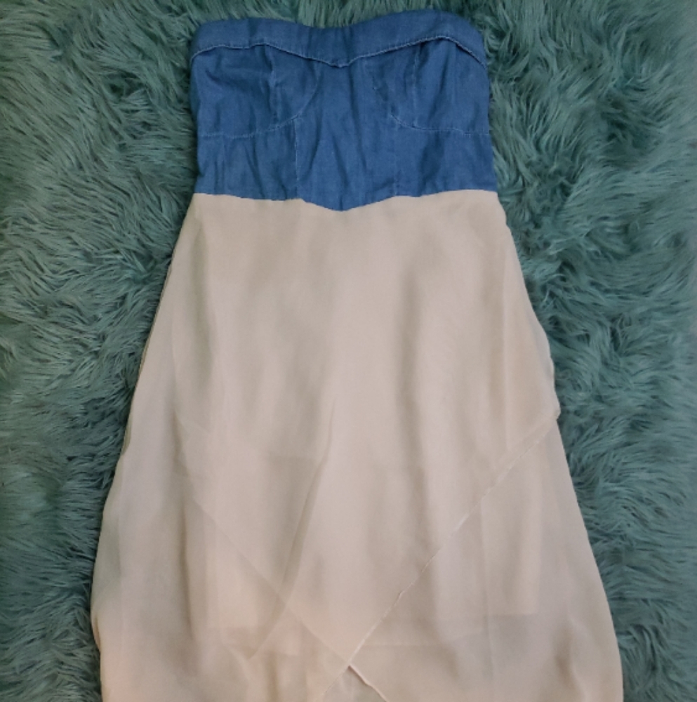 Denim Highlow Dress